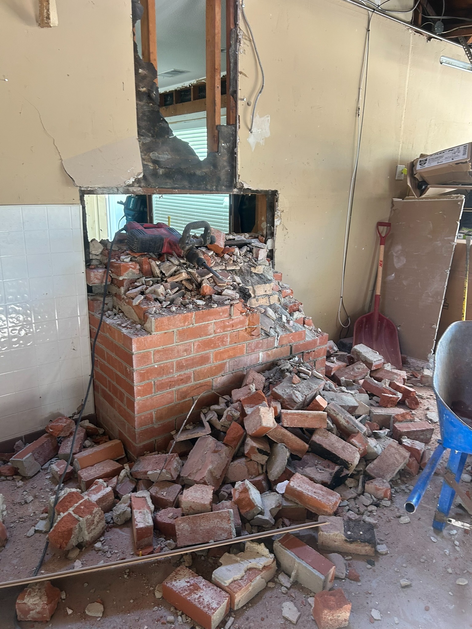 DEMO โ Bobcat tearing down shed ยท East Bay job